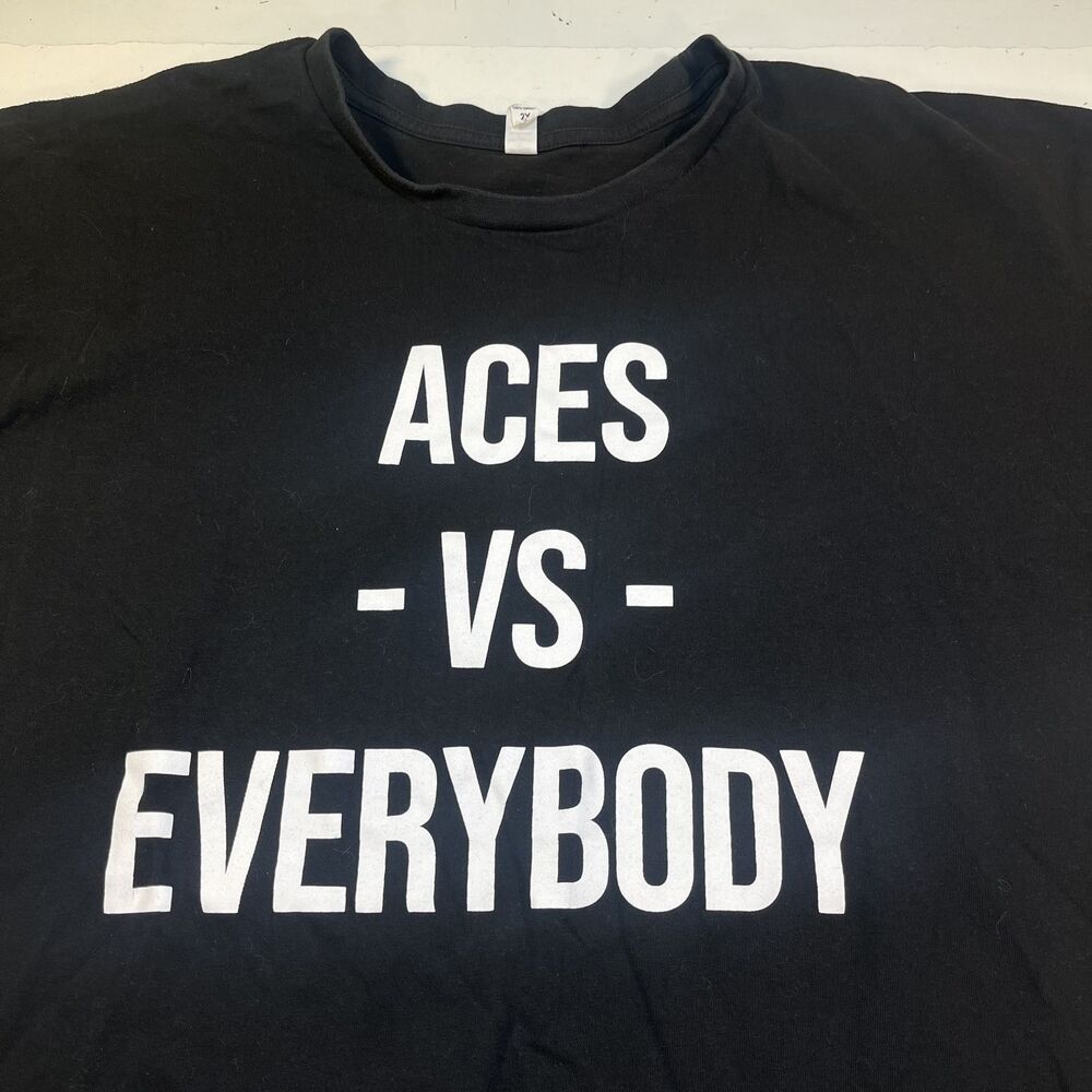 LAS VEGAS ACES vs EVERYBODY WNBA WOMENS BASKETBALL Trust T SHIRT Mens 2X XXL Big